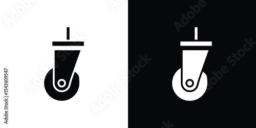 Cart trolley wheel icon collection. line stroke icon. EPS 10