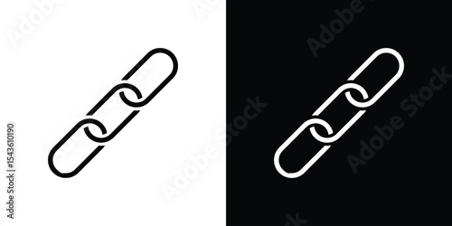 Chain icon collection. line stroke icon. EPS 10