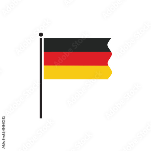 Flag of Germany or Deutschland