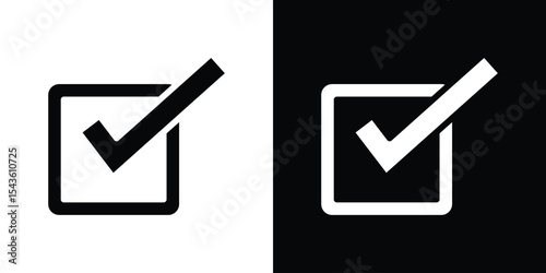 Check mark icon collection. line stroke icon. EPS 10