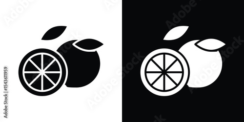 Citrus icon collection. line stroke icon. EPS 10