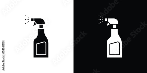 Cleaning spray icon collection. line stroke icon. EPS 10