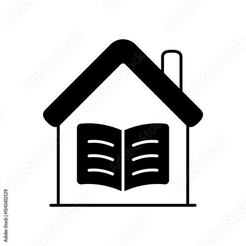 Homeschooling Online Education Fill Icon