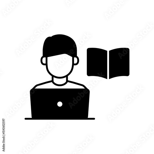 Online Class E-Learning Fill Icon