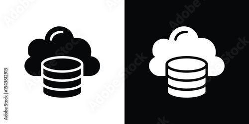 Cloud server icon collection. line stroke icon. EPS 10