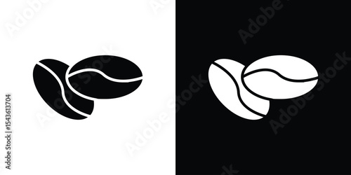 Coffee beans icon collection. line stroke icon. EPS 10