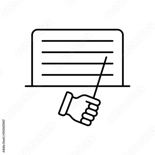 Teaching Education Instructor Line Icon