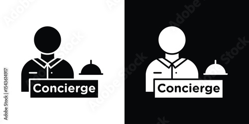 Concierge icon collection. line stroke icon. EPS 10