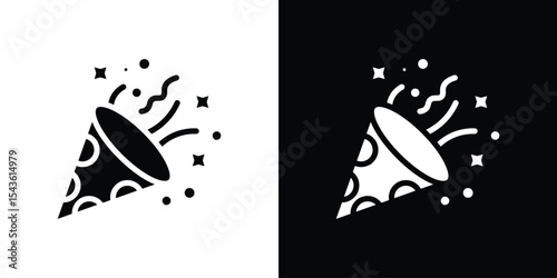 Confetti icon collection. line stroke icon. EPS 10