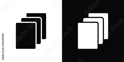 Copy icon collection. line stroke icon. EPS 10