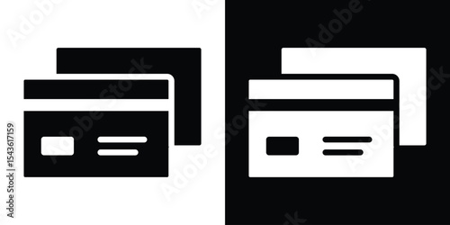 Credit card icon collection. line stroke icon. EPS 10