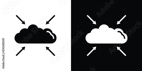 Data aggregation icon collection. line stroke icon. EPS 10
