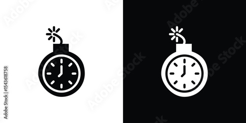 Deadline icon collection. line stroke icon. EPS 10