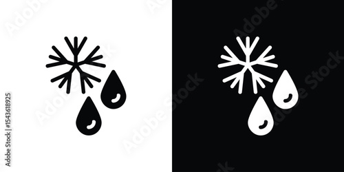 Defrost icon collection. line stroke icon. EPS 10