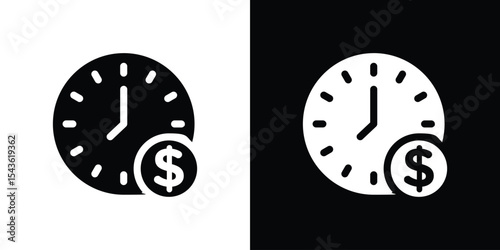 Deposit period icon collection. line stroke icon. EPS 10