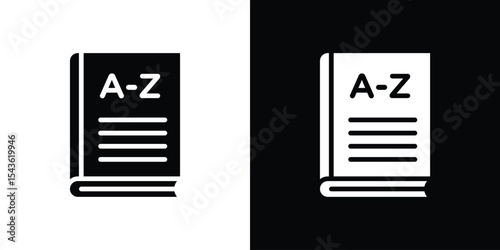 Dictionaries icon collection. line stroke icon. EPS 10