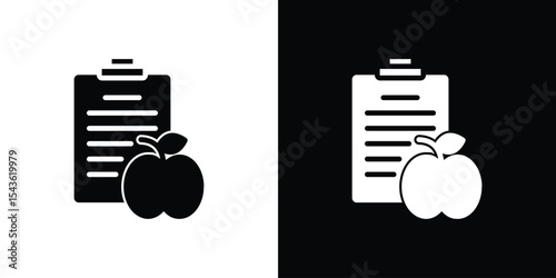 Diet plan icon collection. line stroke icon. EPS 10