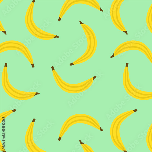 Tropikalny wzór z bananami – letni motyw bezszwowy