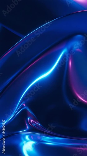 Abstract Blue and Purple Liquid Metal: Swirling, vibrant blue and purple liquid metal forms an abstract background with mesmerizing light reflections.