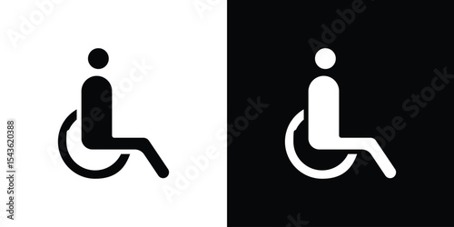Disable icon collection. line stroke icon. EPS 10