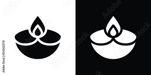 Diwali icon collection. line stroke icon. EPS 10