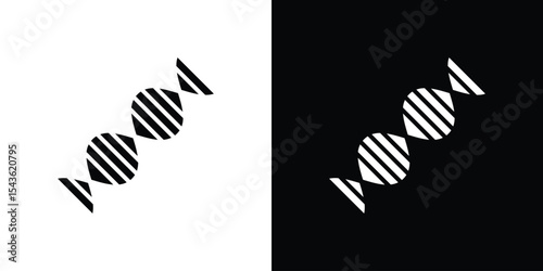 DNA icon collection. line stroke icon. EPS 10
