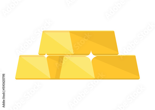 Stacked Gold Bars: Precious Metal Investment and Secure Financial Asset