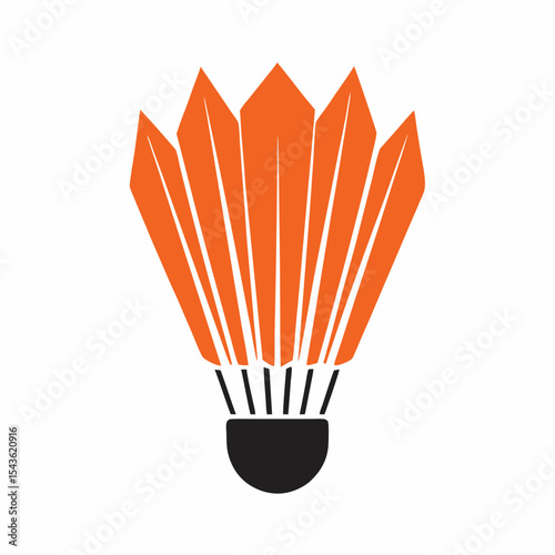 Modern Sports Shuttlecock Badminton Logo Vector.