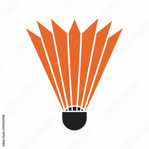 Modern Sports Shuttlecock Badminton Logo Vector.