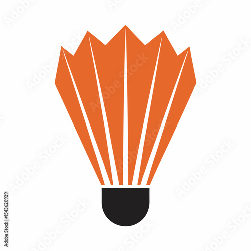 Modern Sports Shuttlecock Badminton Logo Vector.