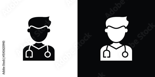Doctor icon collection. line stroke icon. EPS 10