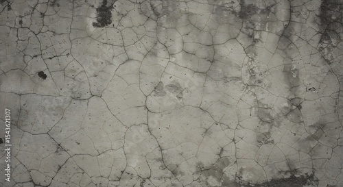 Gray grunge concrete wall with cracks background