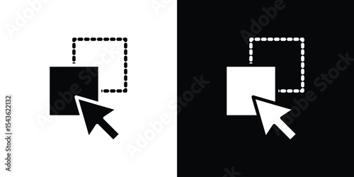 Drag and drop icon collection. line stroke icon. EPS 10