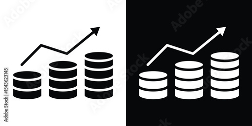 Earning icon collection. line stroke icon. EPS 10