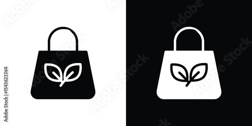 Eco bag icon collection. line stroke icon. EPS 10