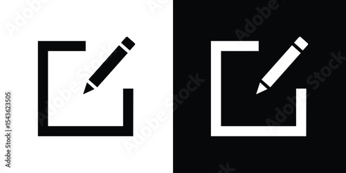 Edit button icon collection. line stroke icon. EPS 10