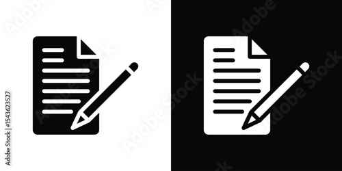 Edit file icon collection. line stroke icon. EPS 10