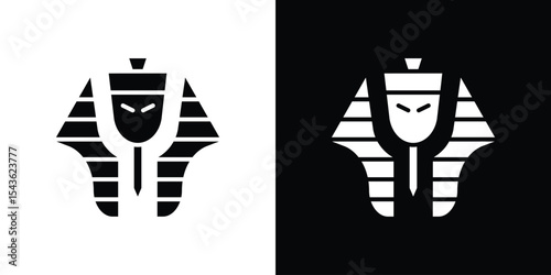 Egyptian pharaoh icon collection. line stroke icon. EPS 10