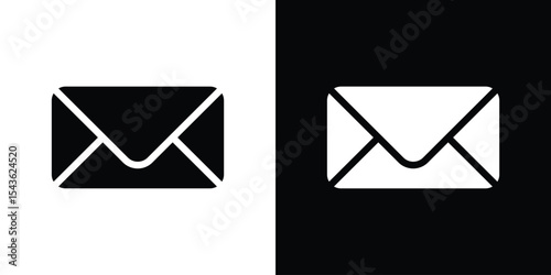 Envelope icon collection. line stroke icon. EPS 10