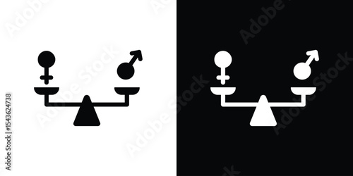 Equality icon collection. line stroke icon. EPS 10