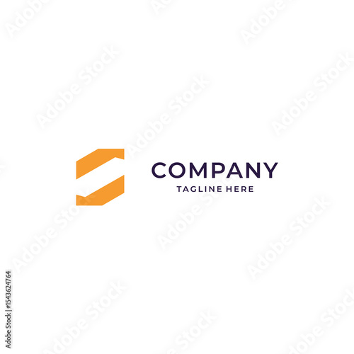 letter s building logo design template elements