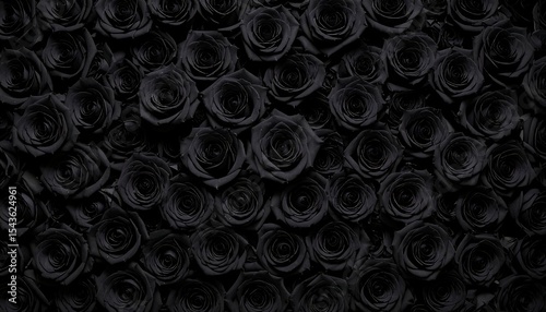 Black Rose Wall Background.