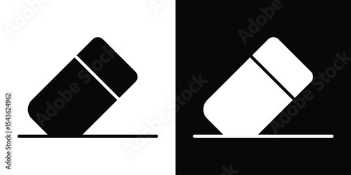 Eraser icon collection. line stroke icon. EPS 10