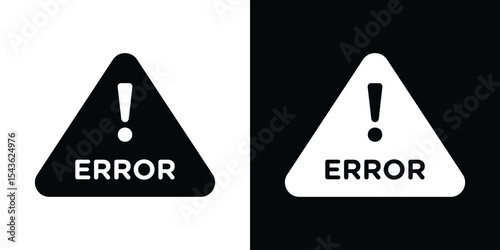 Error icon collection. line stroke icon. EPS 10