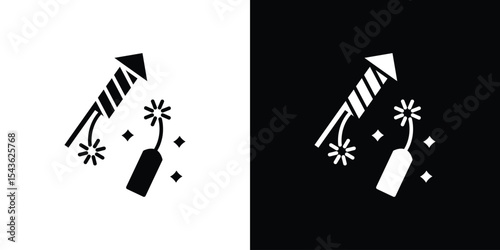 Explosive firecracker icon collection. line stroke icon. EPS 10