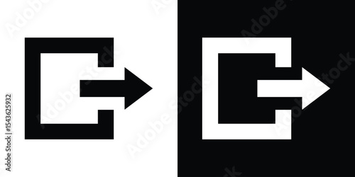 Export icon collection. line stroke icon. EPS 10