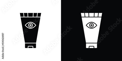 Eye cream icon collection. line stroke icon. EPS 10