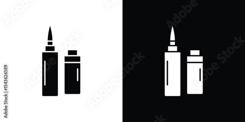 Eyeliner icon collection. line stroke icon. EPS 10