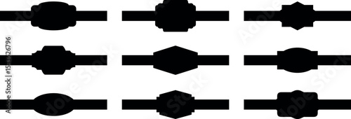 Blank label printed templates design. Promotional sticker. Shopping labels. Brand sticker badge.