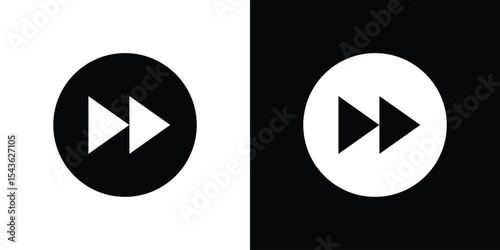 Fast forward icon collection. line stroke icon. EPS 10